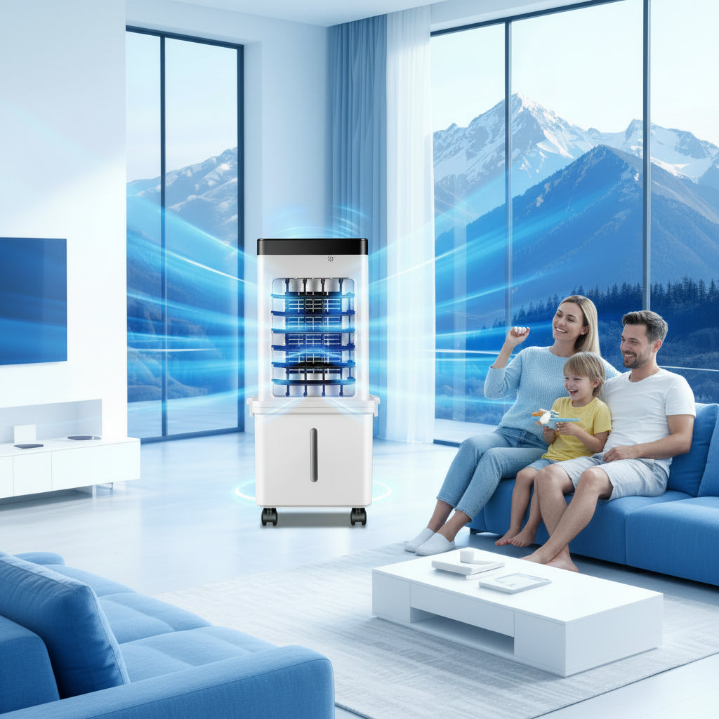 Home Dehumidifier Portable 3 in 1 Air Cooler and Fan Under 45 Decibels