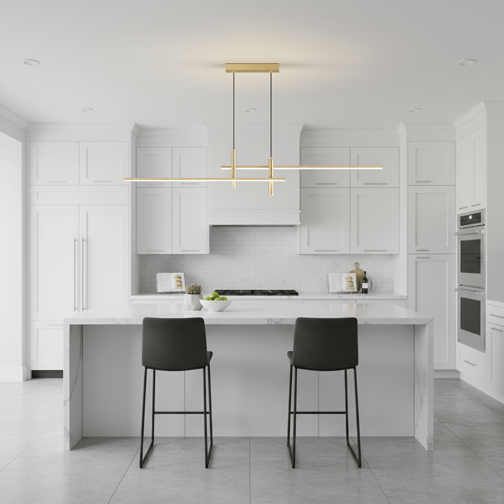 Pendant Light Minimalist Metal LED Ceiling Light Dimmable in Three Lengths to 150 cm
