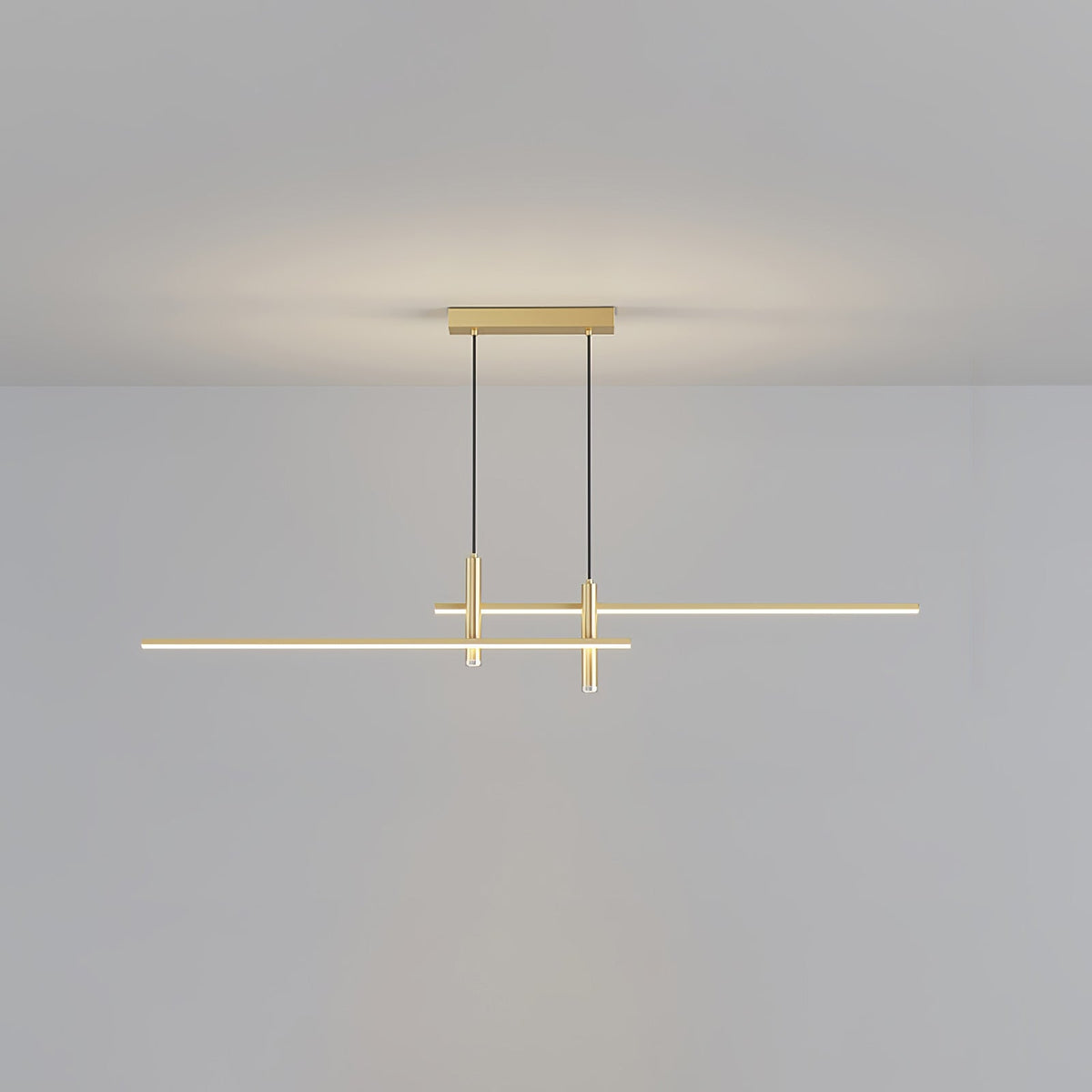 Pendant Light Minimalist Metal LED Ceiling Light Dimmable in Three Lengths to 150 cm
