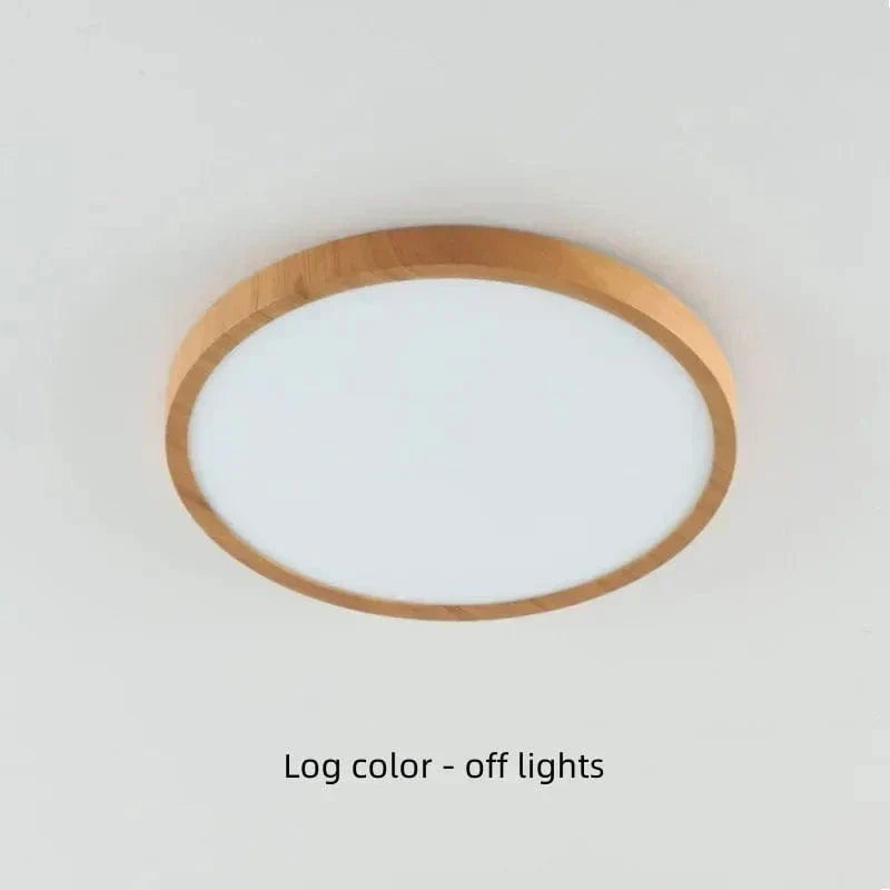 Ceiling Light Fixture Ultrathin Wooden LED Ceiling Light Just 2.5 cm Thick in Two Sizes