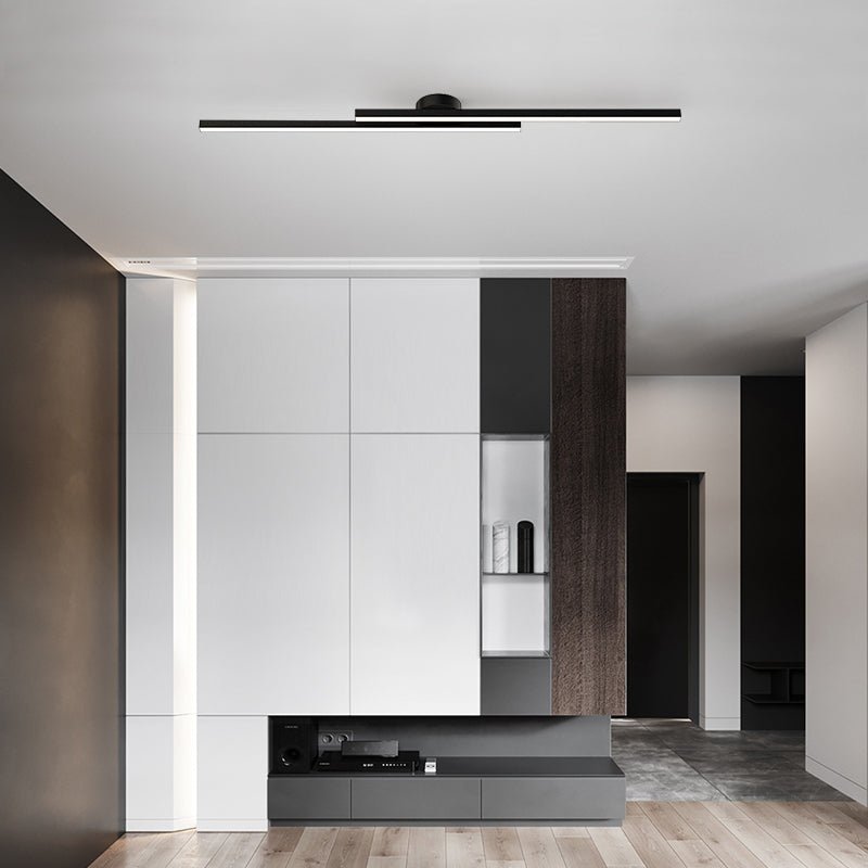Flush Mount Ceiling Light Ultra Slim LED Linear Bedroom Ceiling Lights Only 4 cm Deep