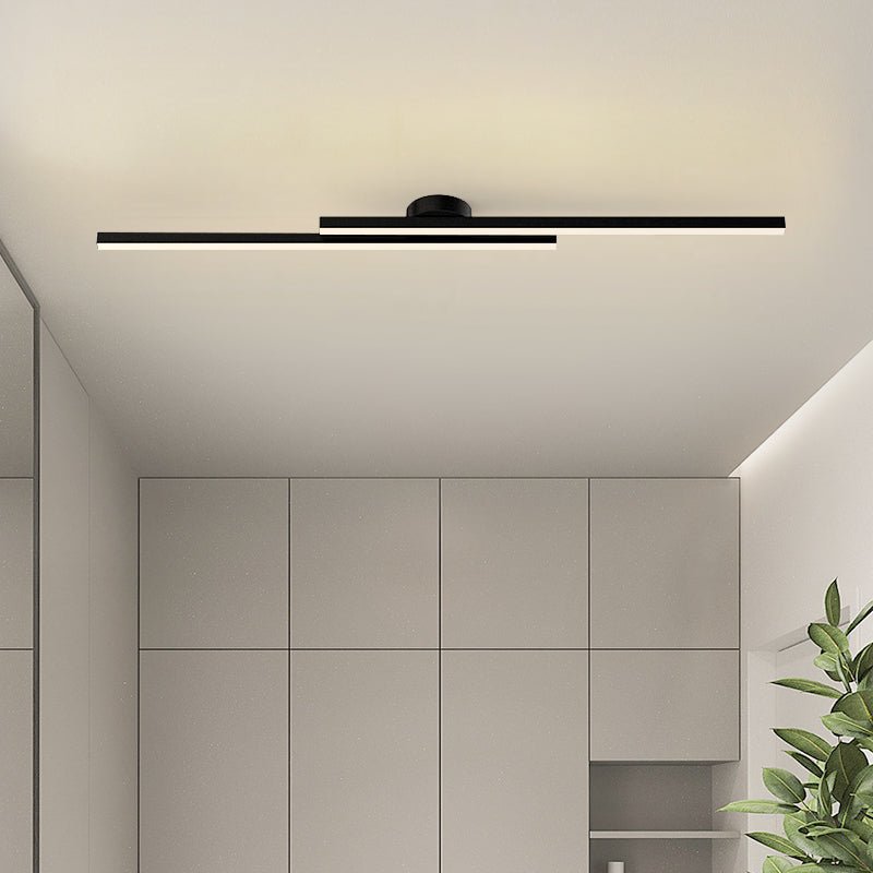 Flush Mount Ceiling Light Ultra Slim LED Linear Bedroom Ceiling Lights Only 4 cm Deep