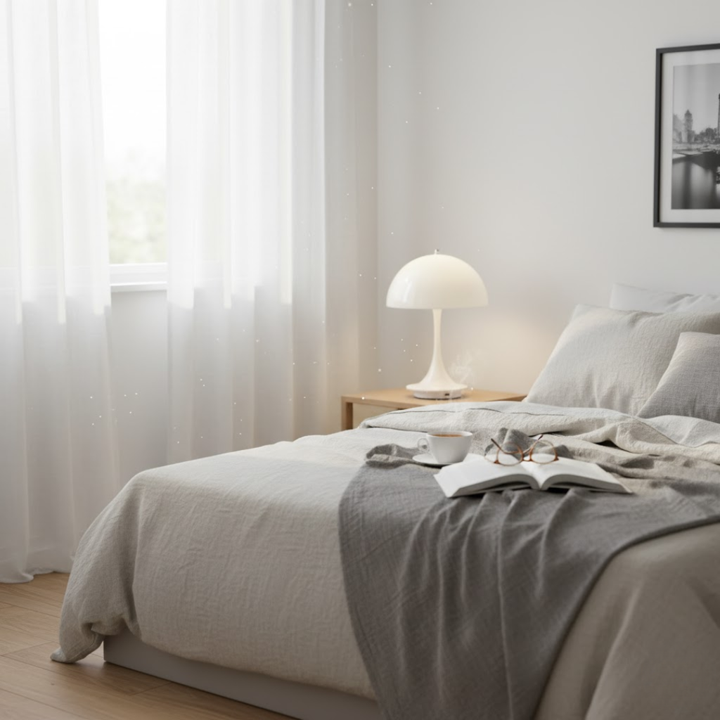 Wireless Table Lamp Modern Metal and Glass Table Lamps with 1800 mAh Battery