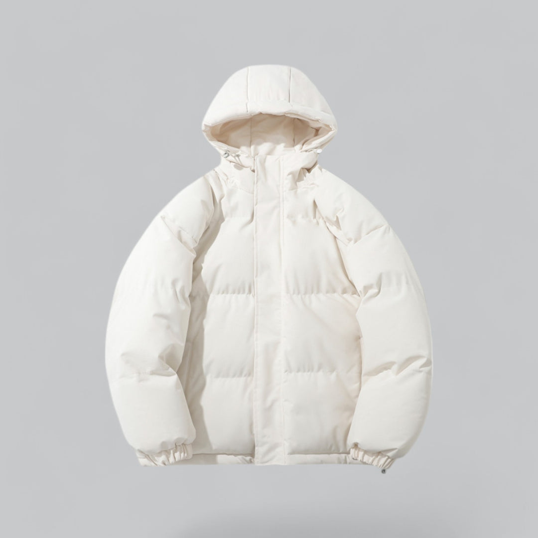 Coat Winter Jacket Padded Parka with Hood Cut Loose for Layering