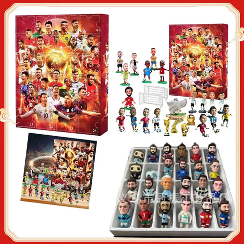 Advent Calendar Soccer Themed with Football Rings and Whistles for Kids