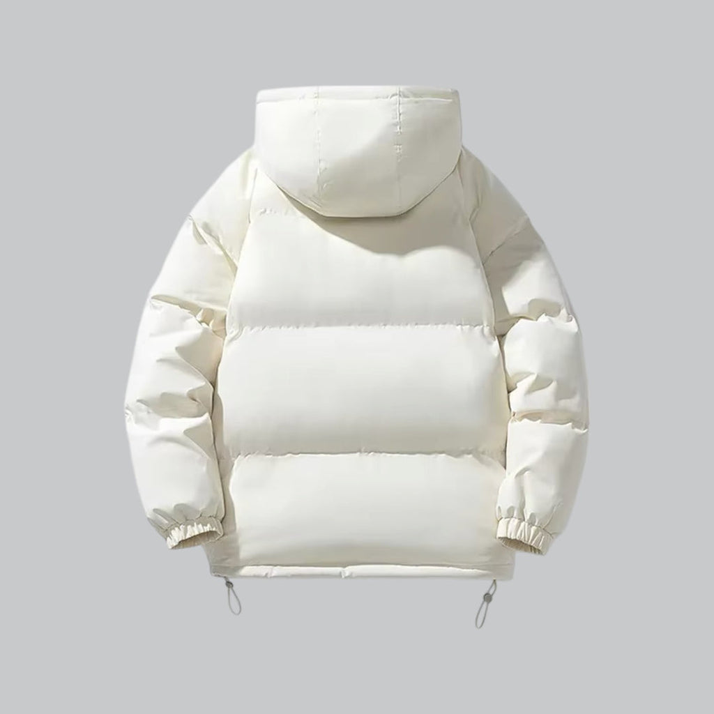 Coat Winter Jacket Padded Parka with Hood Cut Loose for Layering
