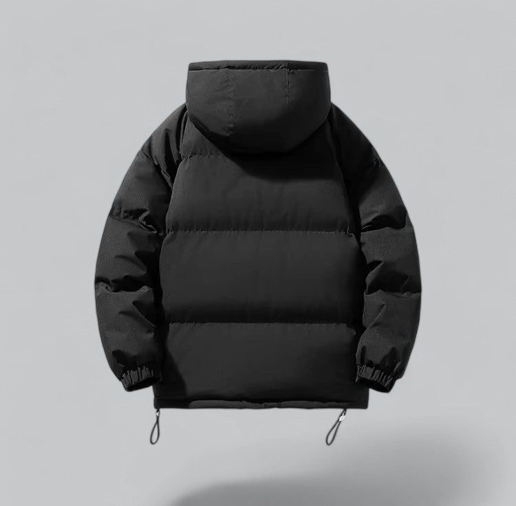 Coat Winter Jacket Padded Parka with Hood Cut Loose for Layering