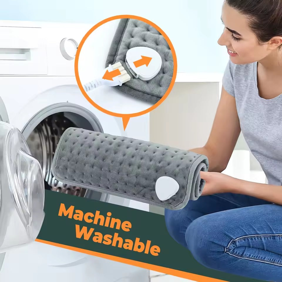 Heating Pad Electric with Six Settings Remote Control and Washable Cover