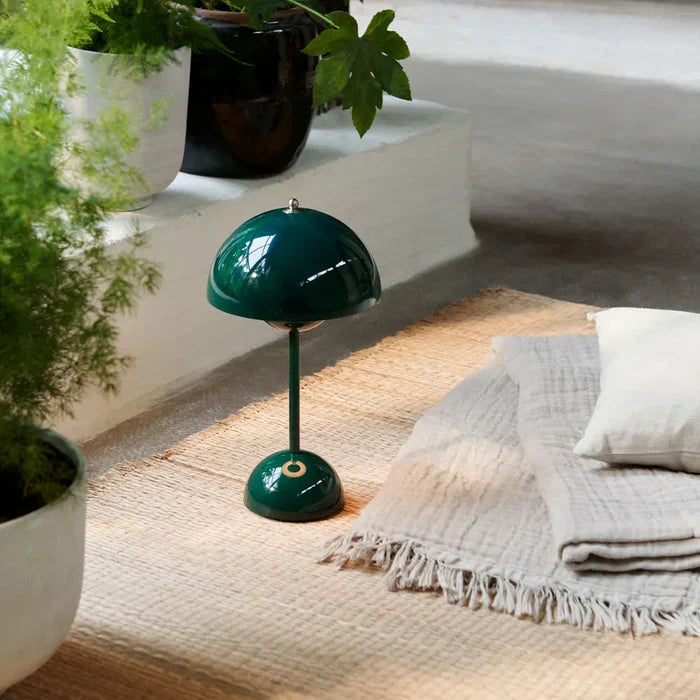 Wireless Table Lamp Minimalist LED Desk Lamp with Touch Dimming in Eight Colors
