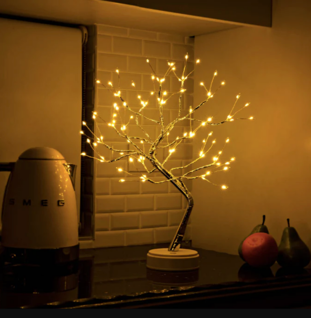 Cordless Table Lamp Light Tree Rechargeable Bedside Lamps with Shapeable Branches