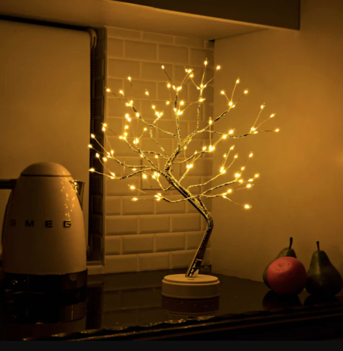 Cordless Table Lamp Light Tree Rechargeable Bedside Lamps with Shapeable Branches