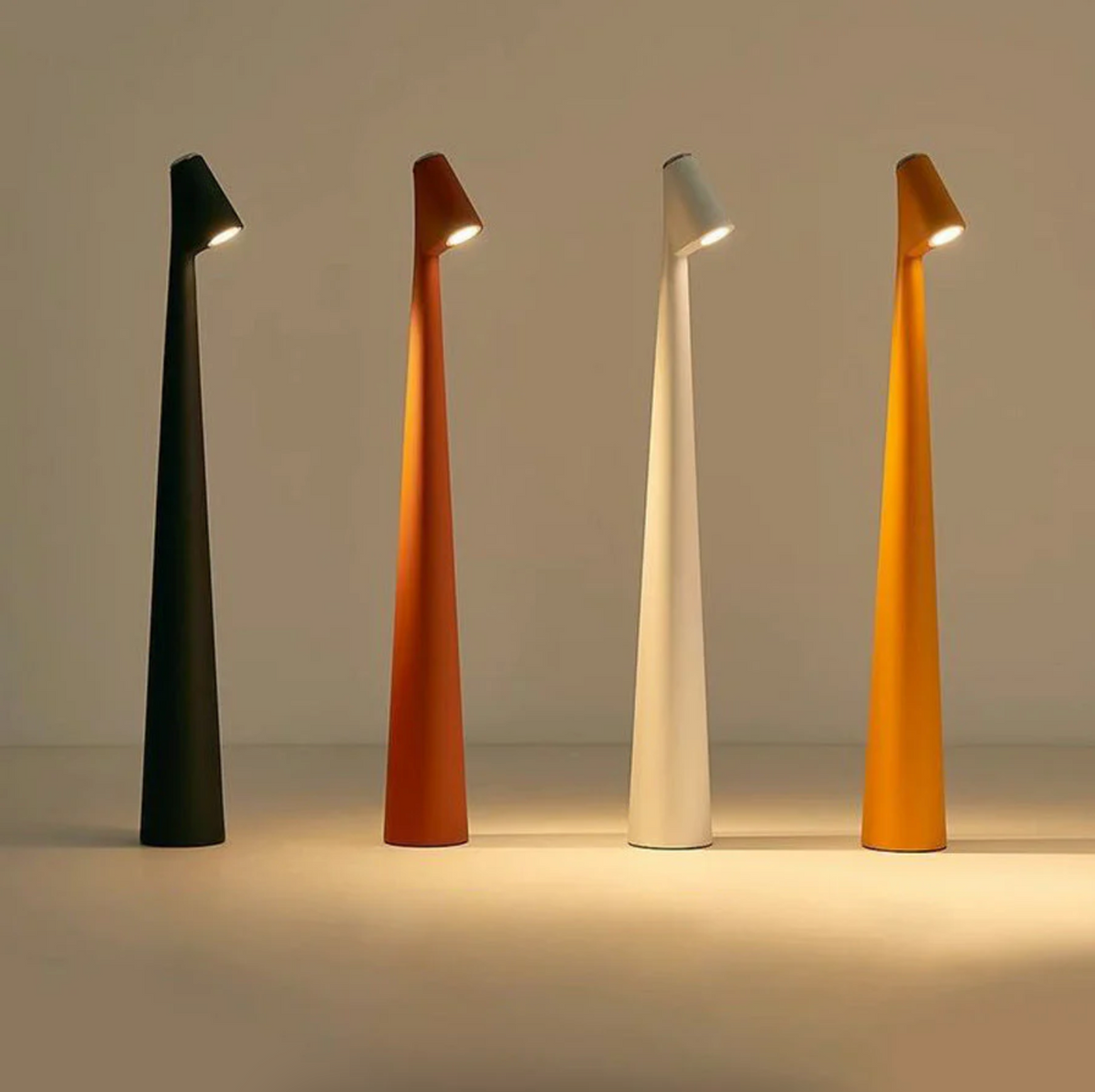 Cordless Table Lamp LED Rechargeable Reading Lamp with Touch Dimming in Two Heights