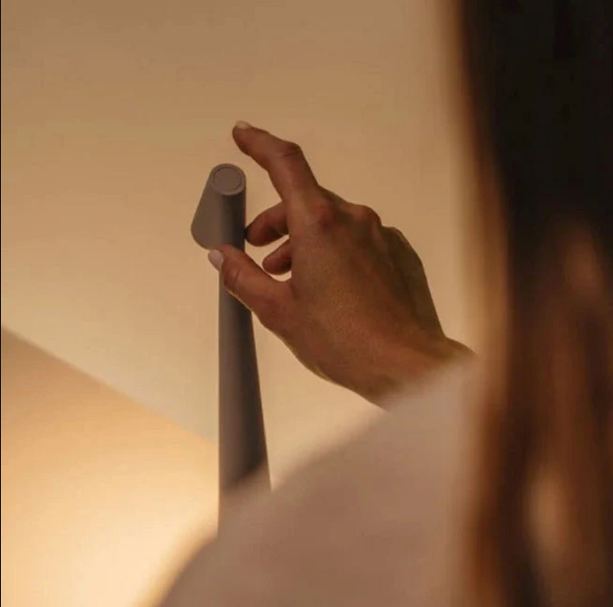 Cordless Table Lamp LED Rechargeable Reading Lamp with Touch Dimming in Two Heights