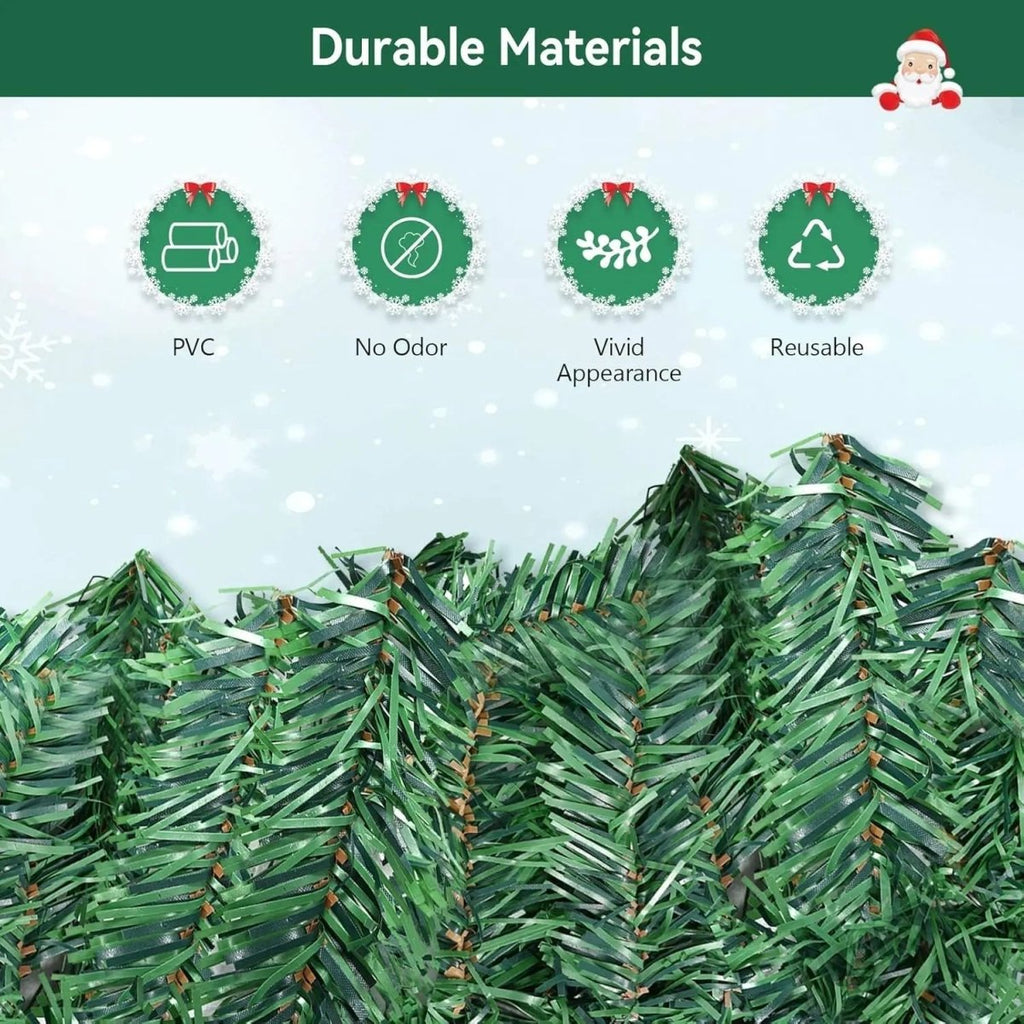 Christmas Lights Garland 2.7 m with 100 Warm White LEDs Battery Powered