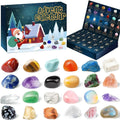 Advent Calendar Crystal with 24 Natural Gemstones for the December Countdown