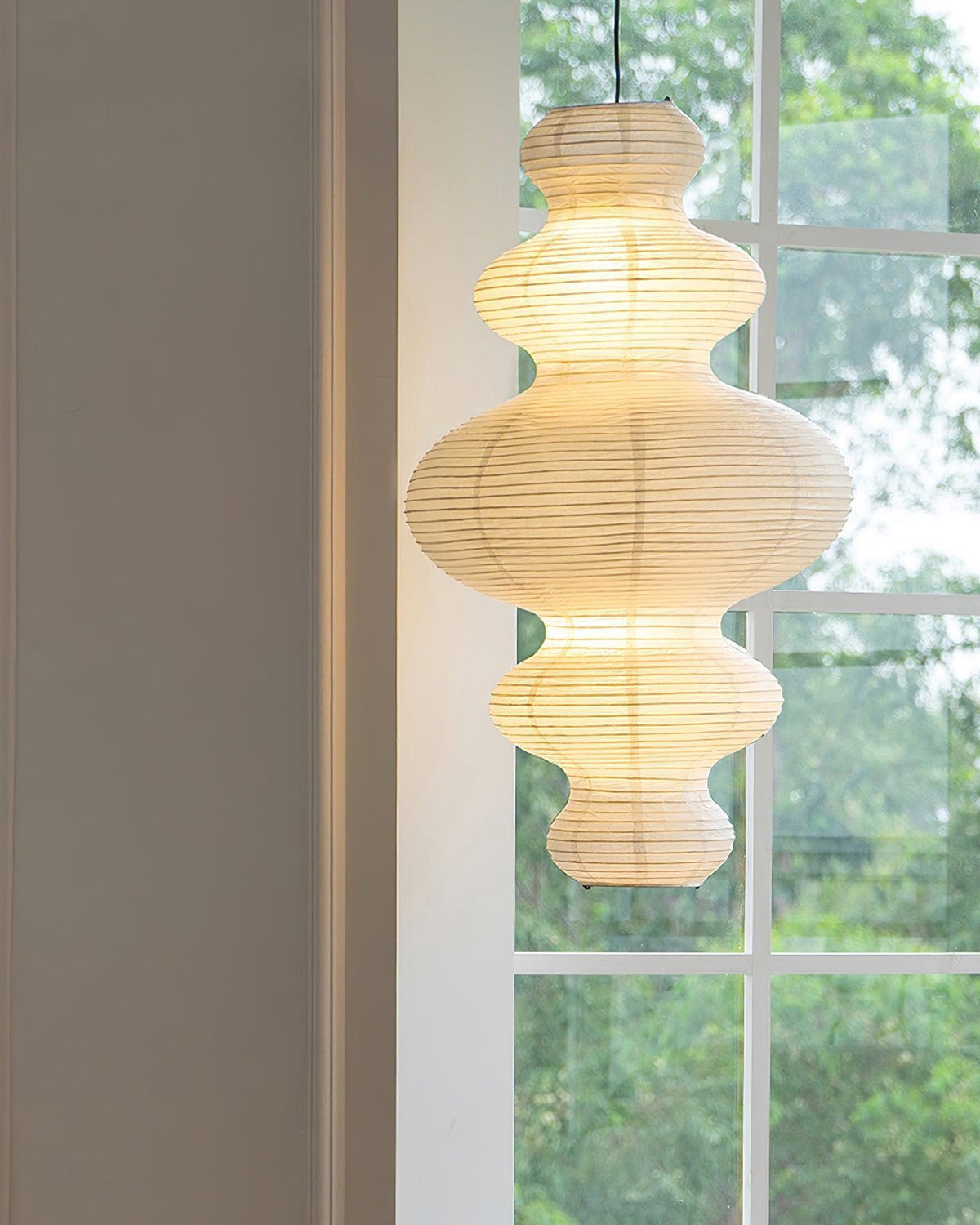 Pendant Light Rice Paper Shade 47 cm Kitchen Pendant Lighting for Sloped Ceilings