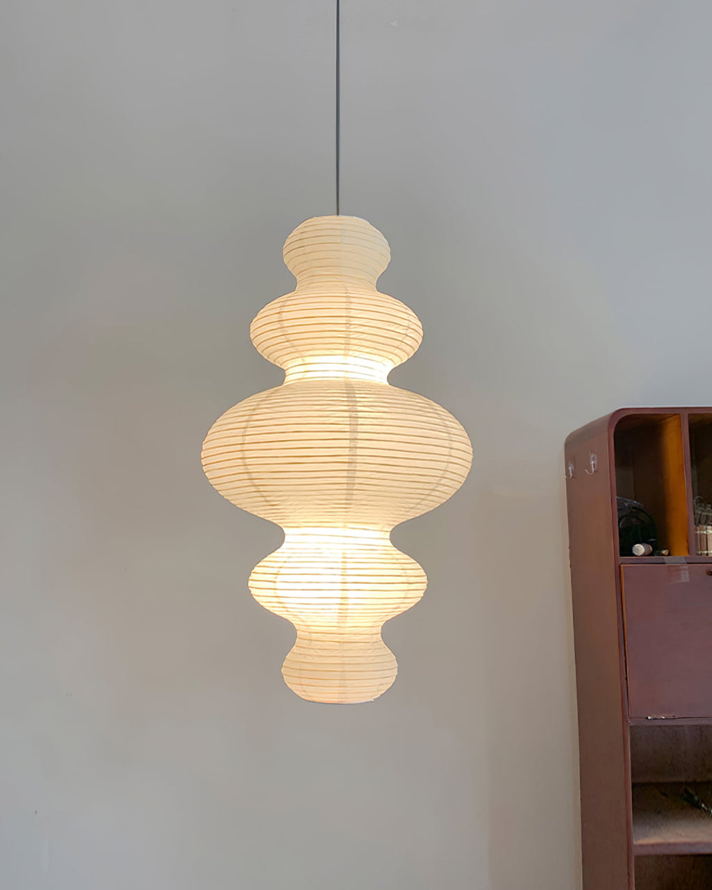 Pendant Light Rice Paper Shade 47 cm Kitchen Pendant Lighting for Sloped Ceilings
