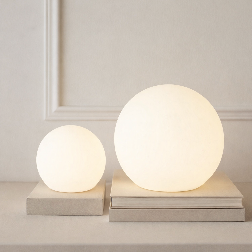 Cordless Table Lamp LED Rechargeable Moon Lamp with 16 Colors and Remote Control