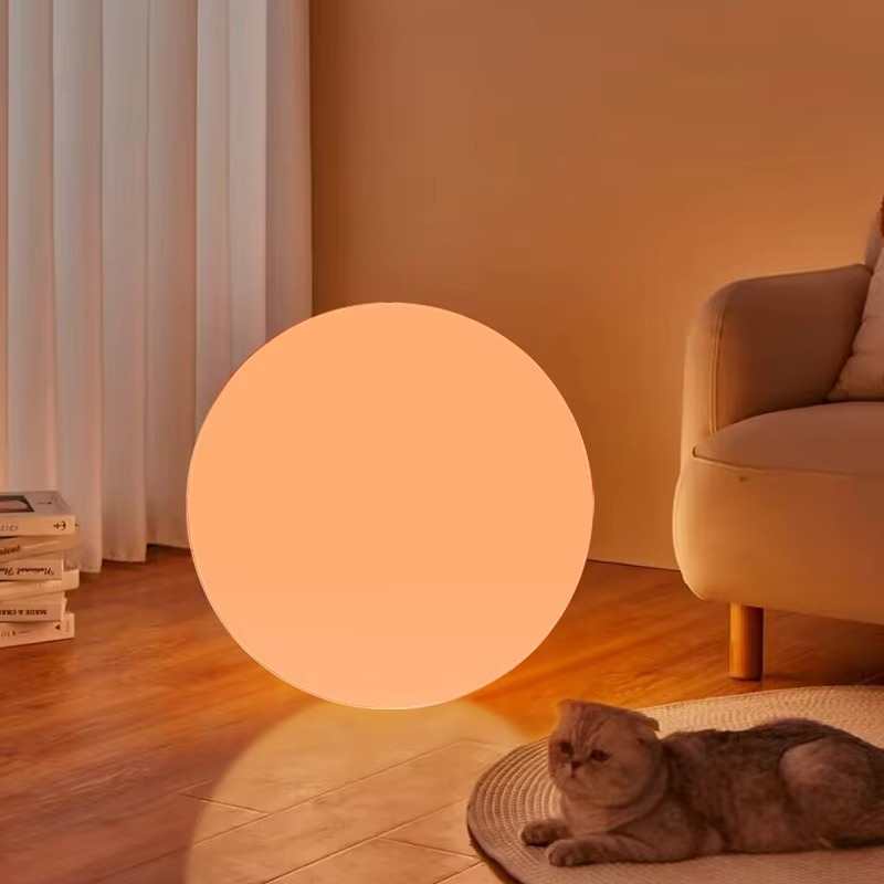 Cordless Table Lamp LED Rechargeable Moon Lamp with 16 Colors and Remote Control