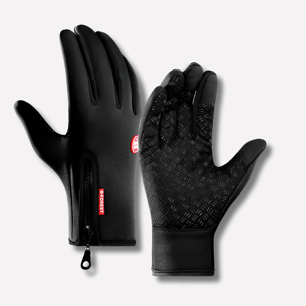 Heated Gloves Unisex Fleece Lined with Textured Palm for Cycling and Ski