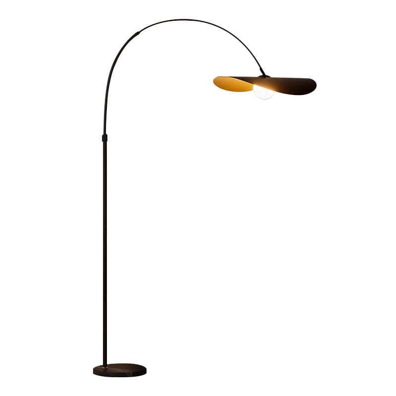 Floor Lamp Wabi Sabi Iron and Acrylic Handcrafted with Adjustable Height to 200 cm