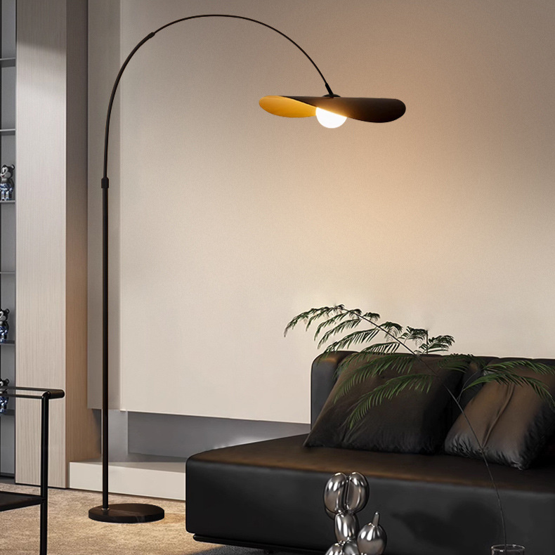 Floor Lamp Wabi Sabi Iron and Acrylic Handcrafted with Adjustable Height to 200 cm