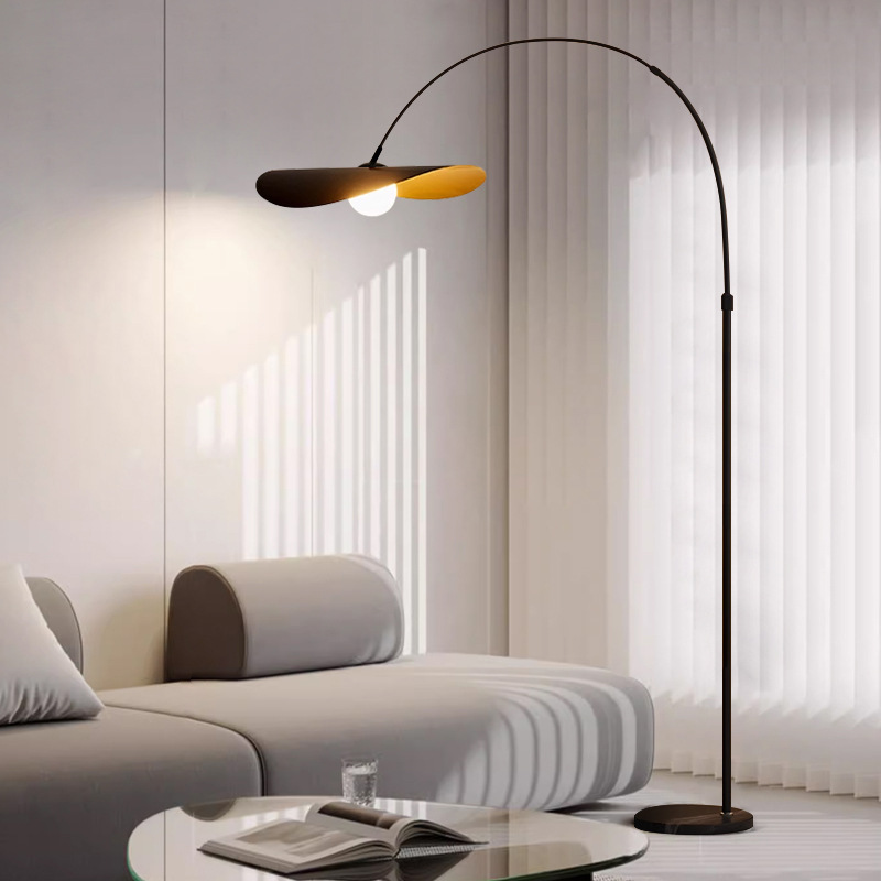 Floor Lamp Wabi Sabi Iron and Acrylic Handcrafted with Adjustable Height to 200 cm