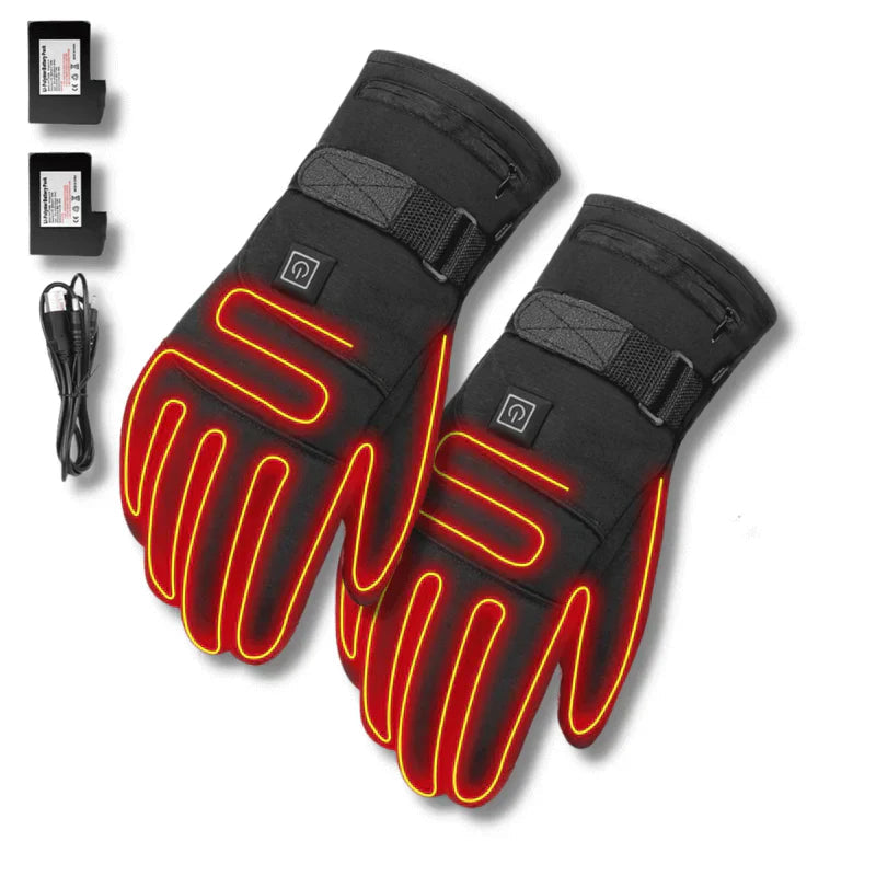 Heated Gloves Rechargeable Waterproof with Three Temperature Settings