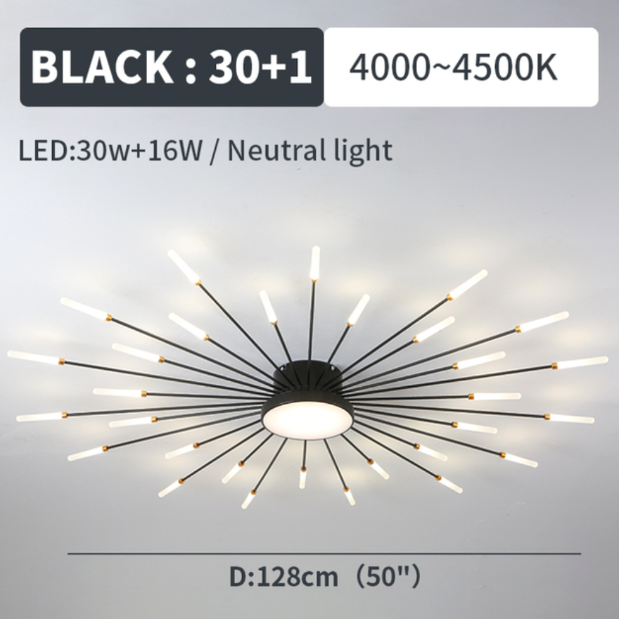 Ceiling Light Fireworks LED Modern Ceiling Lamp in Five Wattages from 18 to 42 W