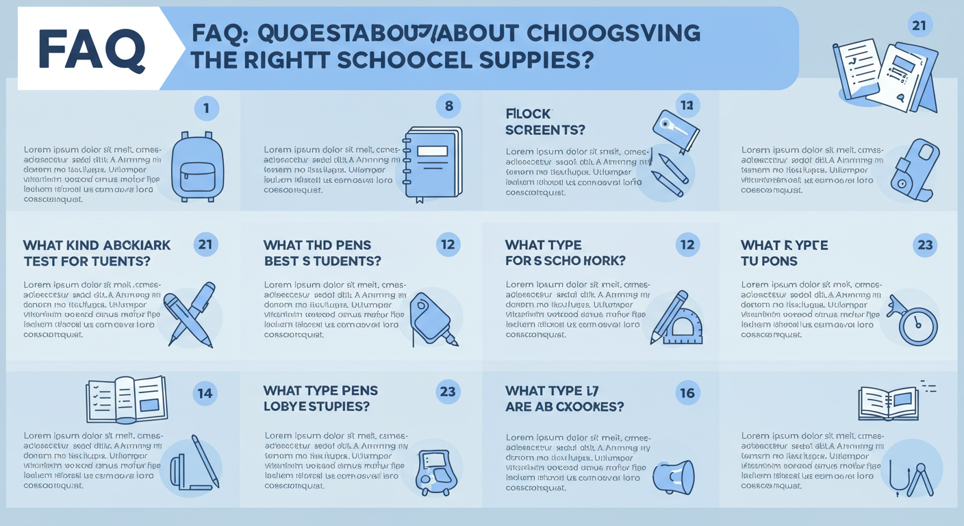 FAQ: Questions about Choosing the Right School Supplies